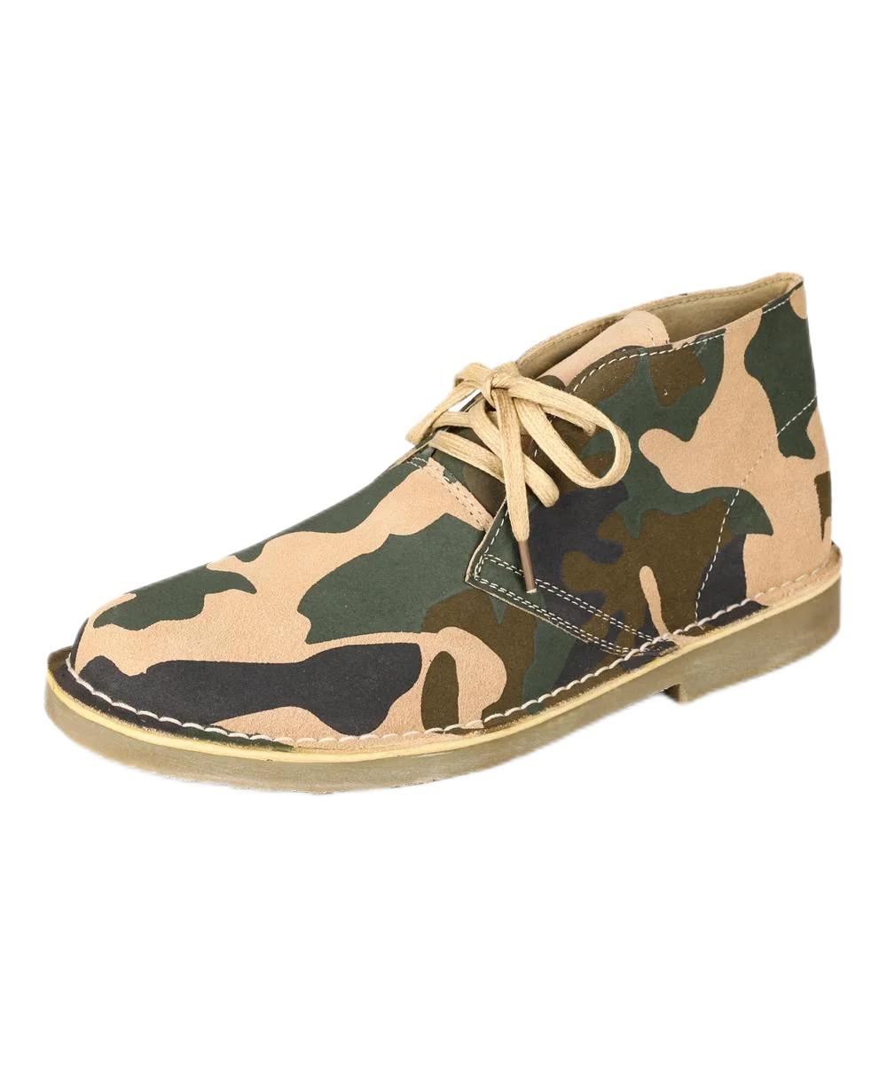 2024 New Fashion Men Leather Leisure Fashion Leather British Shoes Board Shoes Fashion Canvas Shoes Camouflage Color