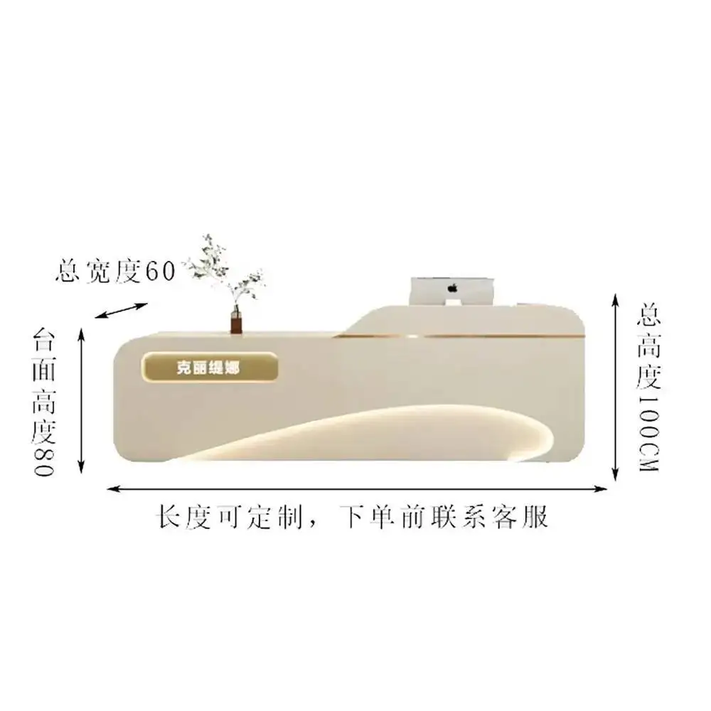 

Glamour Nordic Cabinet Bar Modern Counter Glamour Simple Nordic Reception Desks Luxury Aesthetic Mostrador Commercial Furniture
