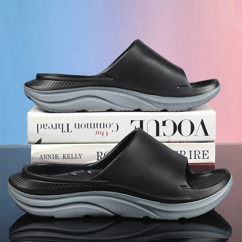 

Trend Mens Slippers Non-Slip Sandals Thick Soft Platform House Shoes Indoor Outdoor Shower Bathroom Slippers Casual Shoes Hombre