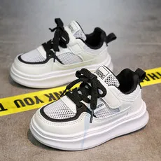 

2025 summer new single net little white shoes students thick-soled wear-resistant casual board shoes