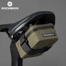 ROCKBROS Bike Saddle Bag 0.4LMini Tail Bag Lightweight Waterproof MTB Road Bike Bag Portable Wear-resistant Cycling Accessories