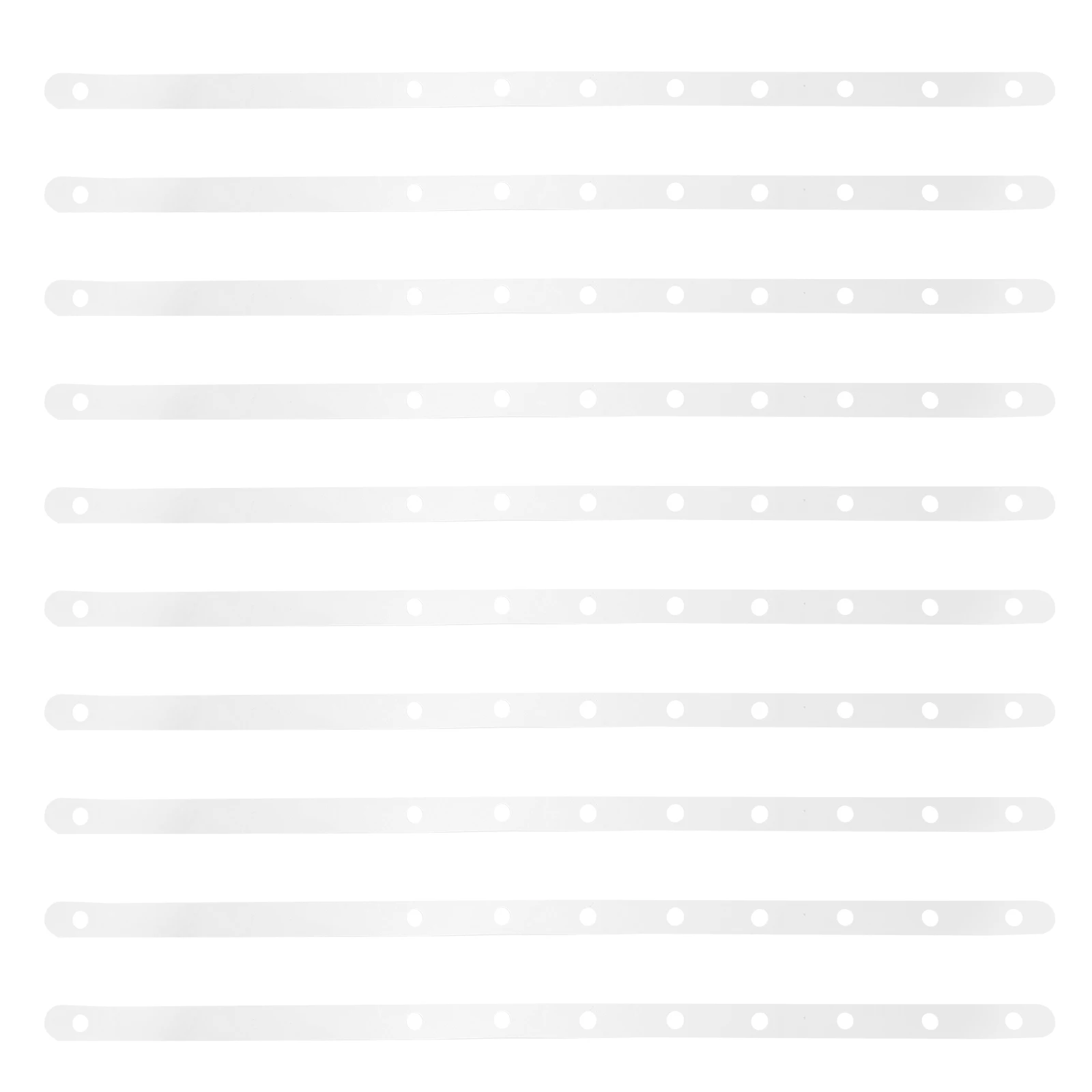

10 Pcs Plastic Hangers Strips Transparent Holes Connector Clothing Organizer Small Space Storage Shirt Hanger Extender