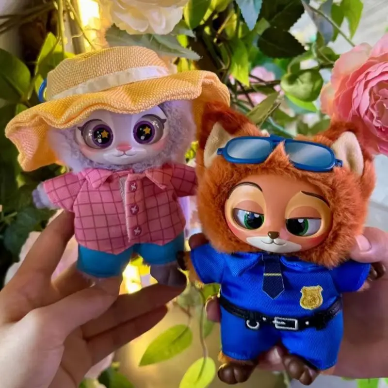 Tersedia Disney New Zootopia Blind Box Figure Plush Keychain Collectible Doll Toy Fashionable Accessory