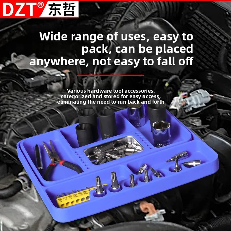 

Гибкий силиконовый лоток для инструментов — прочный портативный органайзер для хранения и обслуживания инструментов