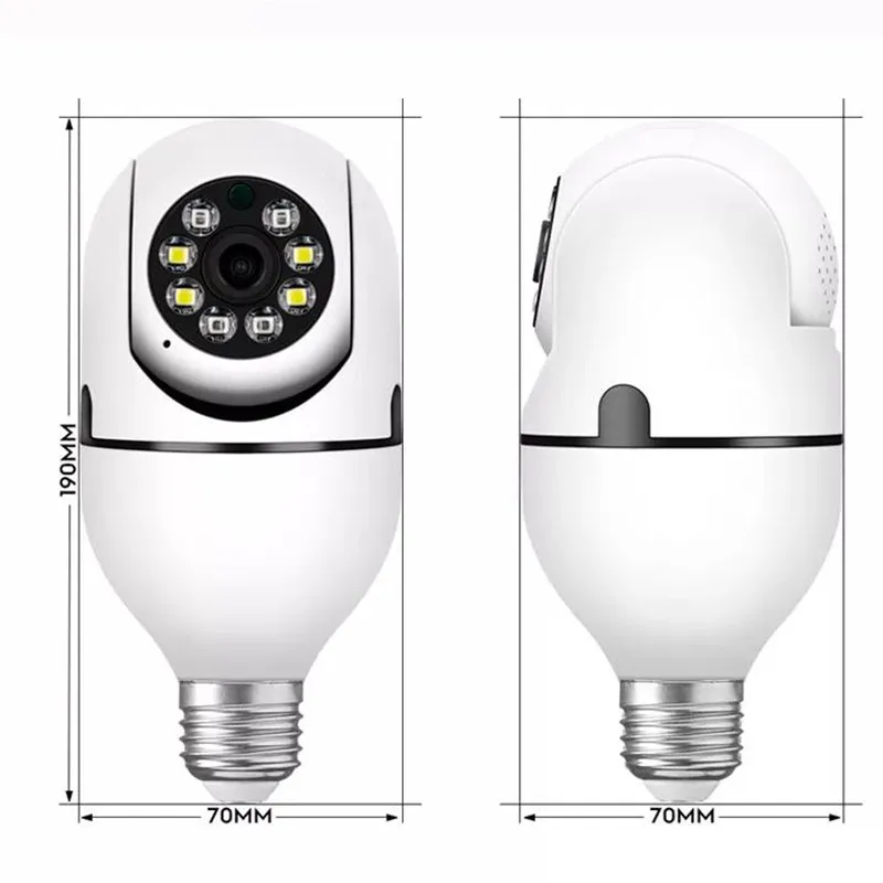 كاميرا مراقبة أمنية داخلية ، ألوان كاملة ، رؤية ليلية ، تتبع بشري أوتوماتيكي ، شاشة تكبير ، واي فاي ، لمبة 5G