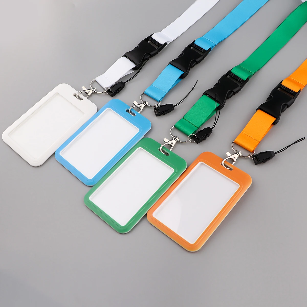 Candy Color Neck Strap Pure Color White Lanyard For Key USB Holder ID Pass Card Name Badge Holder Camera Cell Phone Straps