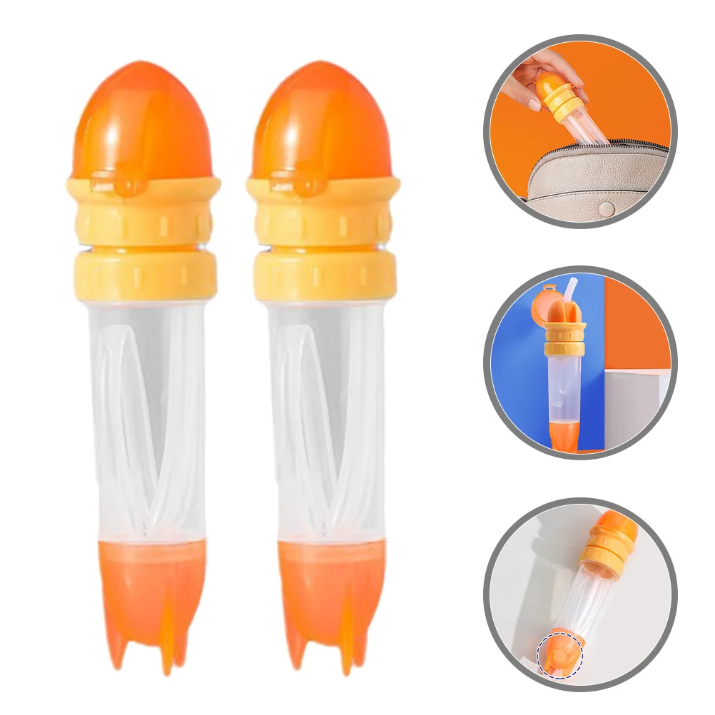 

2Pcs Anti Choke Water Bottle Spout Adapter Safe Drinking Cartoon Straw Covers for Kids Outdoor Activities Cartoon Straw Covers