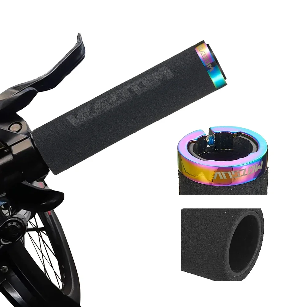 MOTSUV Sponge Bicycle Grips MTB Handle Anti-skid Alloy Ultraight Cycling Handlebar Bike Accessories