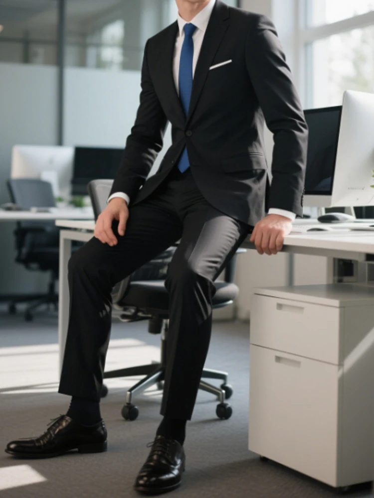 

Suit (Blazer+ Vest + Pants) Men's Business Gentleman Fashion Slim Work Solid Color Plus Size Fair Dress Wedding Best Man Suit