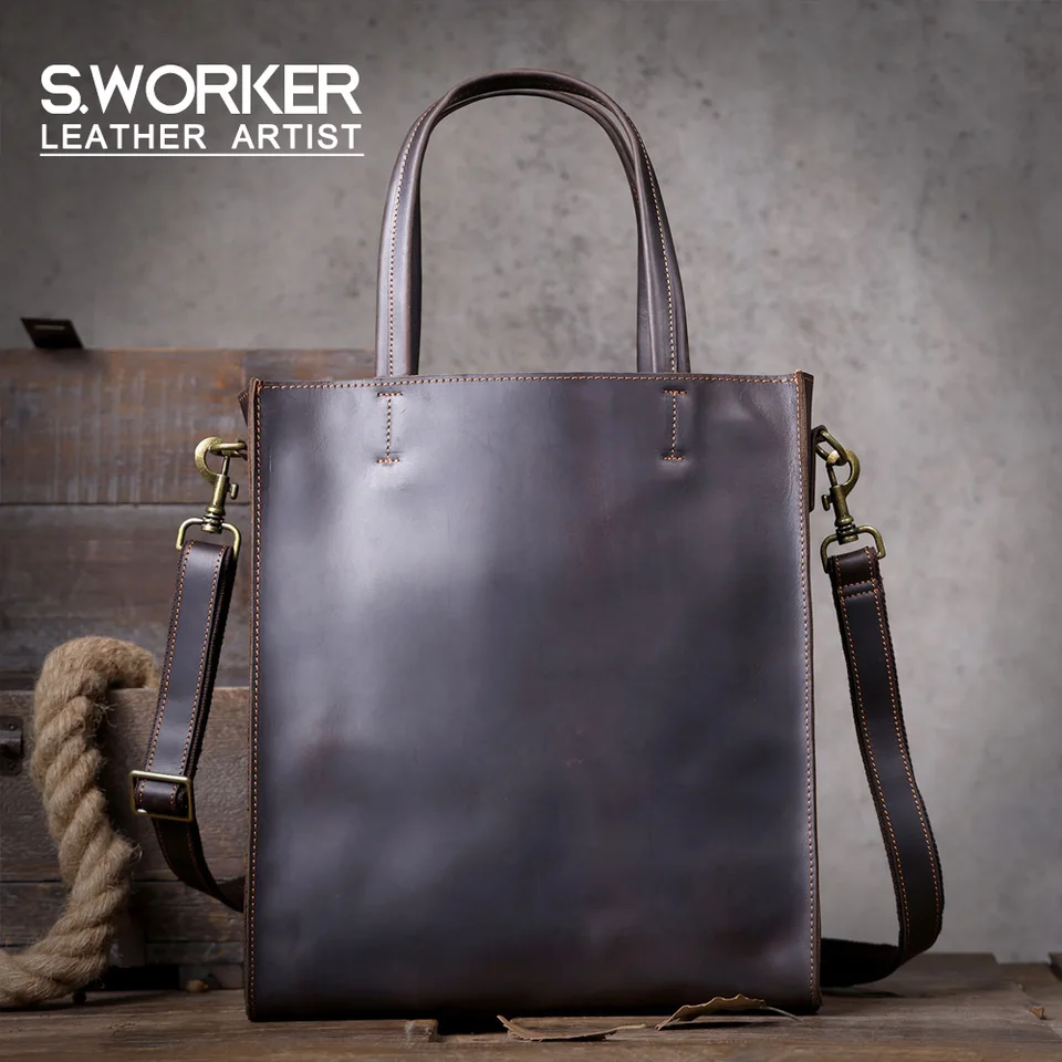 【Leather Tote Bag】キャンバス　ビンテージ　トートバッグ S0752043c733d47b1b8d8c3c1131b9