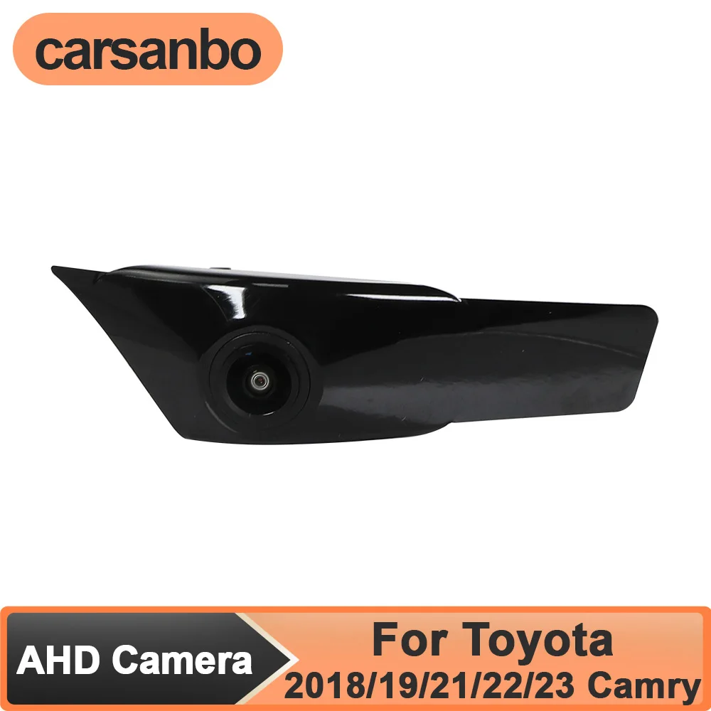 

Carsanbo AHD 1080P 150° Lens Vehicle Front View Camera for Toyota 2018/2019/2021/2022/2023 Camry Night Vision Waterproof Fisheye