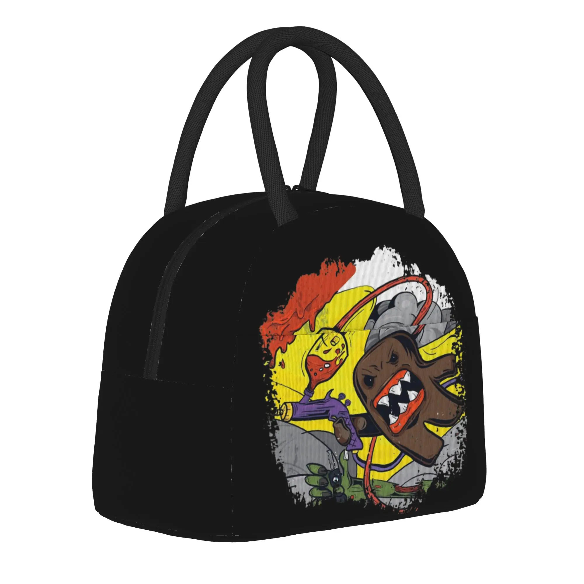 Domo Kun Monster  Insulated Lunch Bag Thermal Bag Reusable,Meal Container  High Capacity Lunch Box Tote Food Handbags
