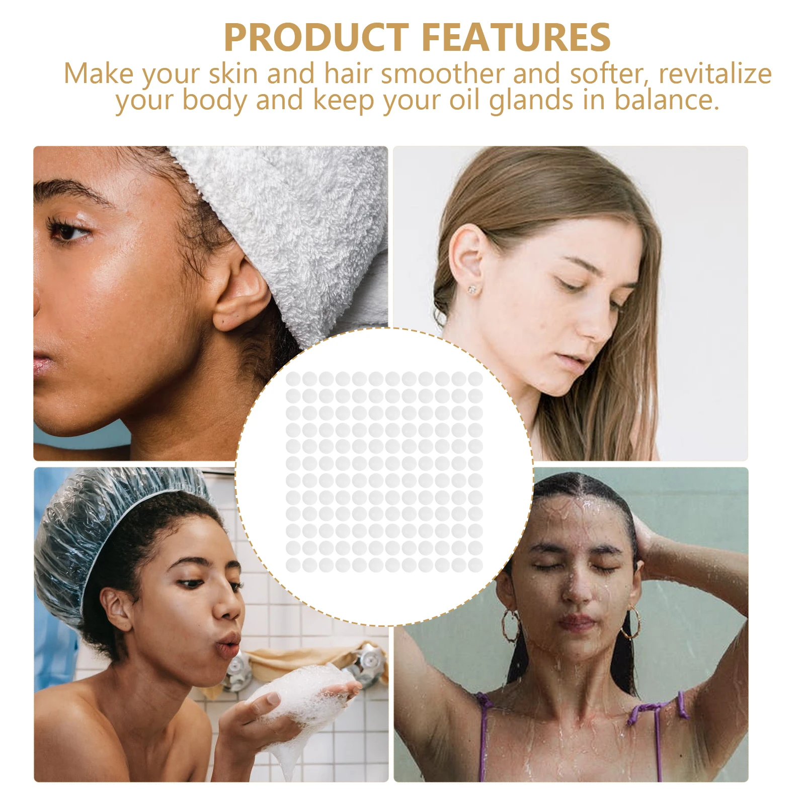 

10Packs Mineral Ball Filter Negative Ions Mineral Beads Softening Purifying Shower Water Stones Remove Dirt Dust Improve Skin