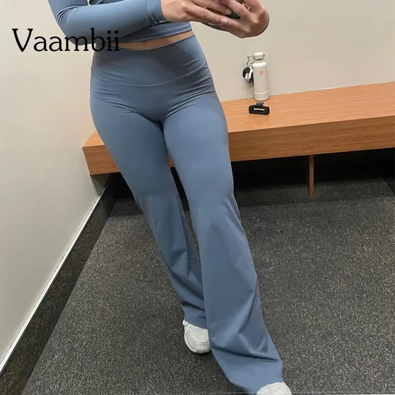 Origin Flares Tummy Control Gym Fitness Wear High Waisted Wide Leg Yoga Pants Women Butt Lift Workout Trousers Flare Leggings