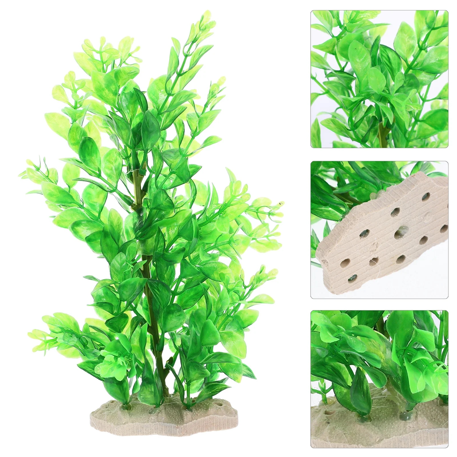 

Aquarium Fish Tank Landscaping Artificial Plants Material Durable Safe Vibrant Colors Realistic Decoration Home Office Table
