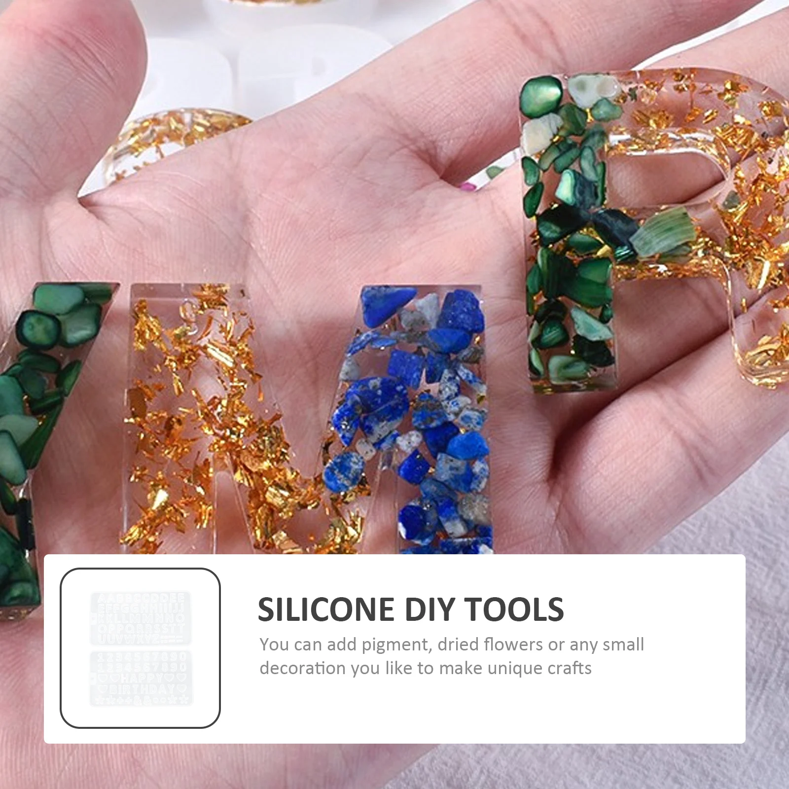 

2Pcs Alphabet Number Molds DIY Silicone Mold Safe Soft Material Fun Hands-on Experience Kids Learn Abc Fast Silicone Mold