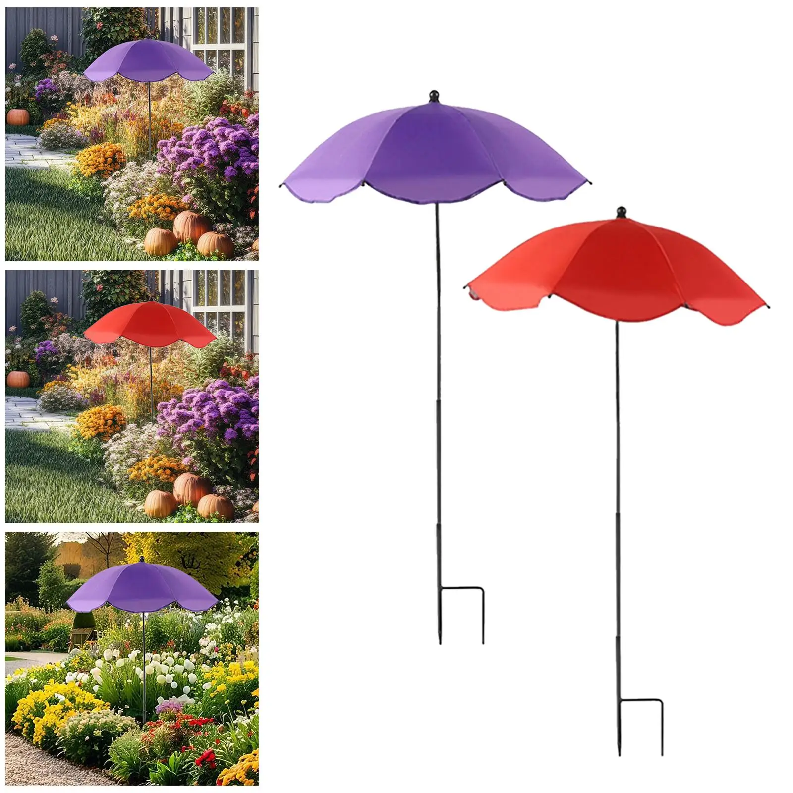 

Plant Umbrellas for Outdoor Plants Sun Protection Waterproof Convenient Planter Shade Cover Parasol for Outdoor Potted Flower