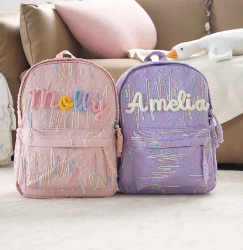 Personalized NewCoarse Yarn Backpack For Girls On Outing Cute Casual Simple  Lightweight And Fashionable For College Students