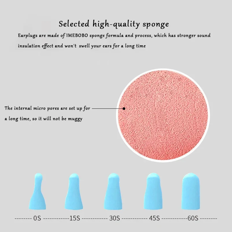 Sound-proof Sleeping Mute Soft Earplugs Special Soft Dumbbells Rebound Slowly Student Anti-Noise Protection Anti Snore Earplug
