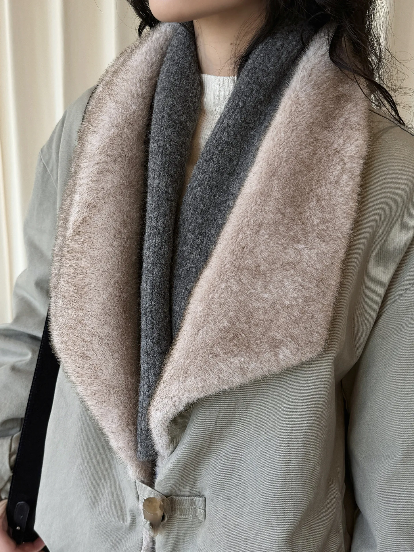 SEIZPROJECTS Winter New Korean Style Fashionable Design Style Lapel Mink Fur down Jacket Comfortable Warm Jacket for Women