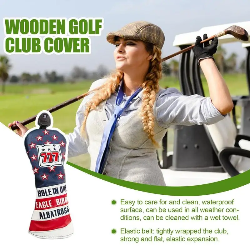 Golf Fairway Hout Head Covers Waterdichte Golf Head Covers Voor 1/3/5/Ut Lichtgewicht En Duurzame Head Covers Golf Accessoires Voor