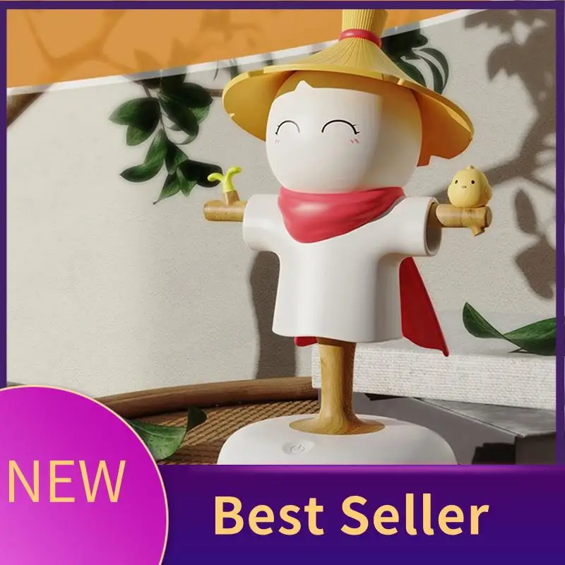 

ABHI-Straw Man USB Home Decor Night Light Bedside Atmosphere Night Light Birthday Gift Night Light