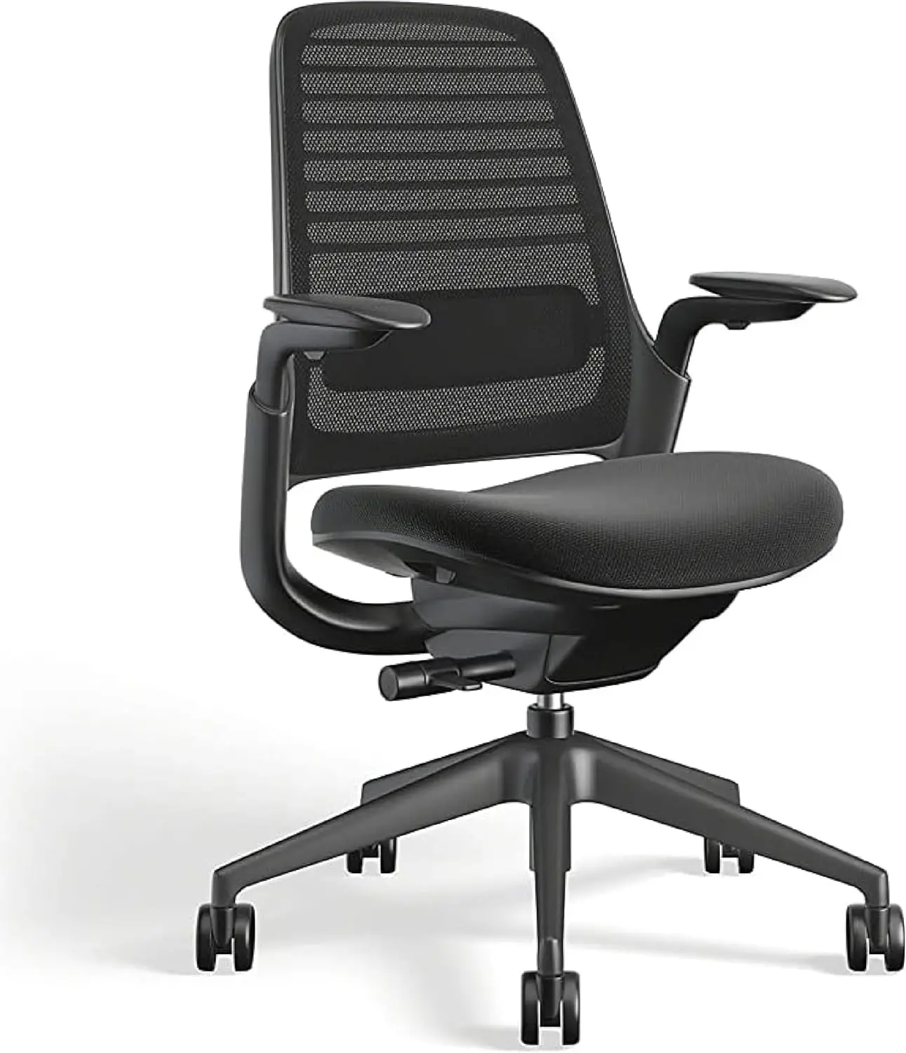 

Office Chair - Ergonomic Work Chair with Wheels for Carpet - Helps Support Productivity - Weight-Activated Controls