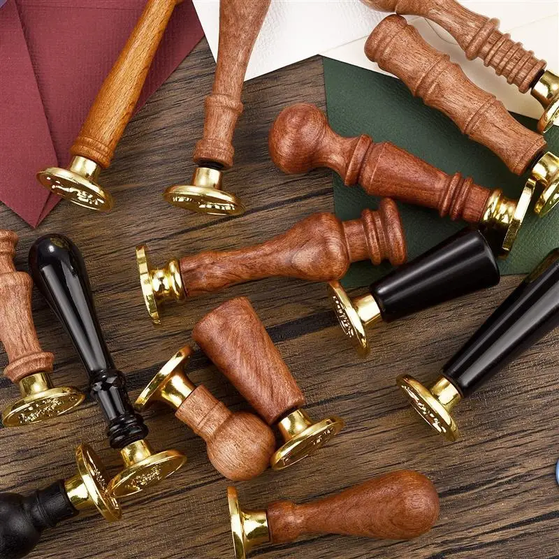 Replacements Long And Short Pear Wood Handles For Stamp Scrapbooking Stamps Wax Seals Tools And Accessories