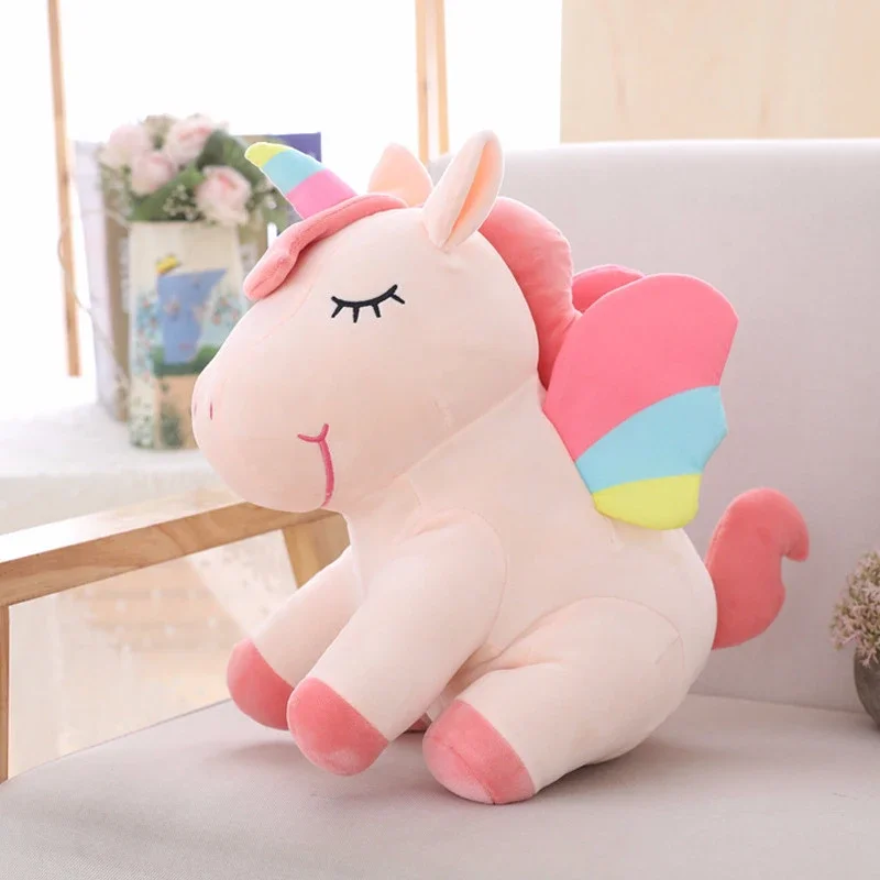 Hot 25-40cm Led Unicorn Plush Toy Plush Horse Light Up Toys Stuffed Animals Cute Horse Toy Soft Doll Toy For Kids Birthday Gifts