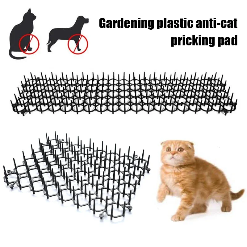 Cat Mats Anti-Cat Garden Dogs Repellent Mat Stimulation Strips Keep Cats Away Safe Plastic Spike  Garden Protection Accessories