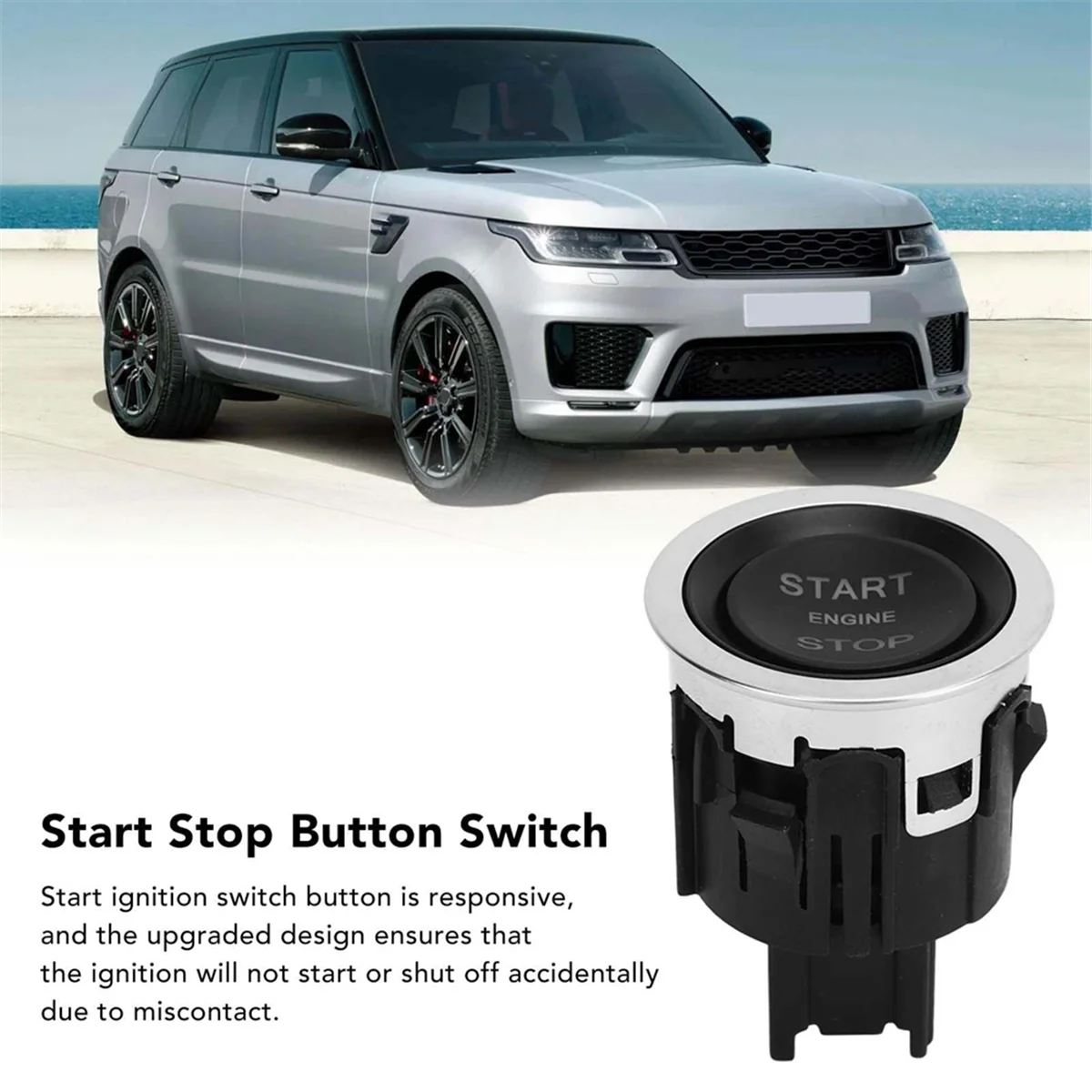 Engine Start Stop Ignition Switch Push Button LR070381 for Sport Range Sport Evoque Velar LR5