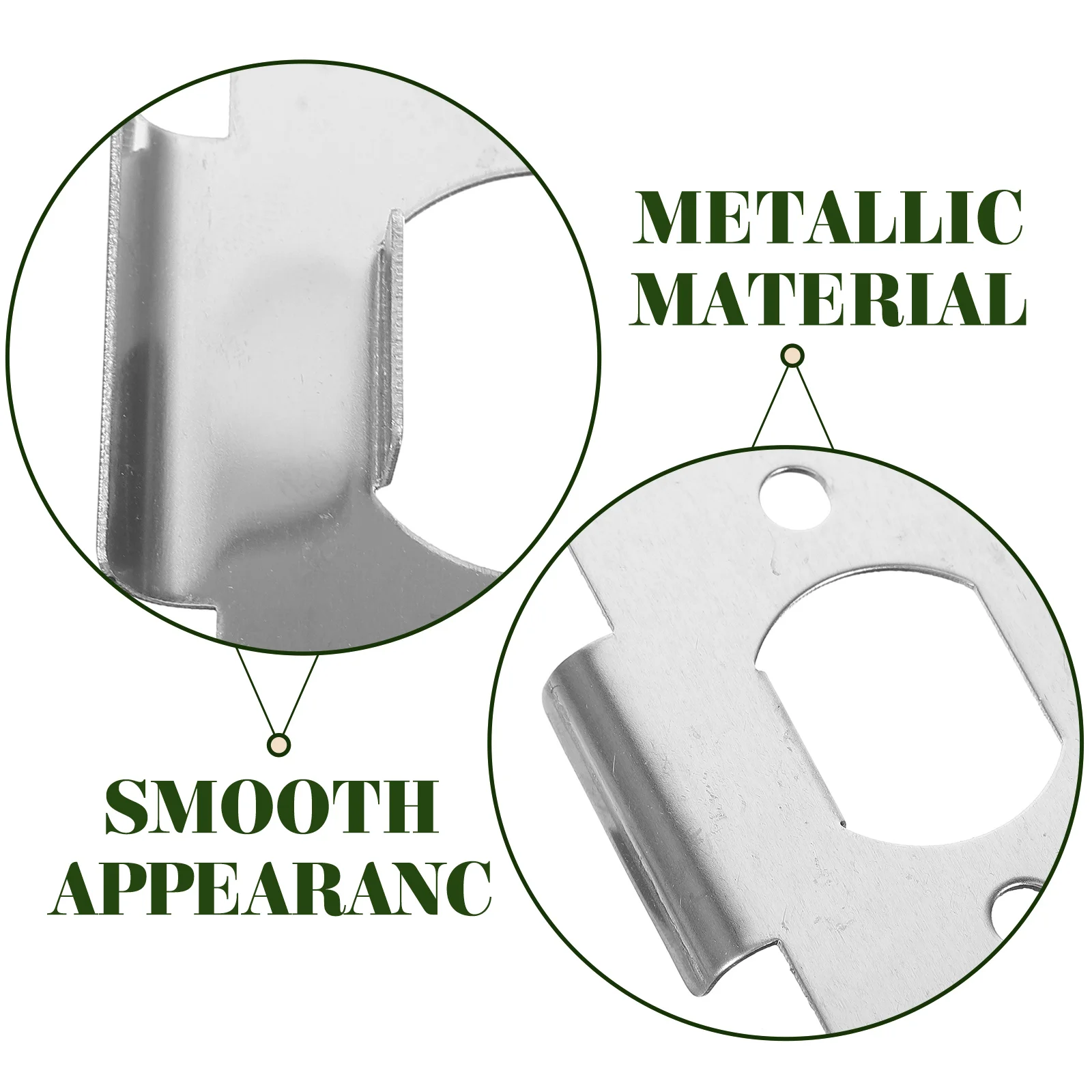 

2pcs Deadbolt Strike Lock Accessories Metal Strike Durable Stainless Steel Security Plate Covers Front Reinforcement Kit Easy