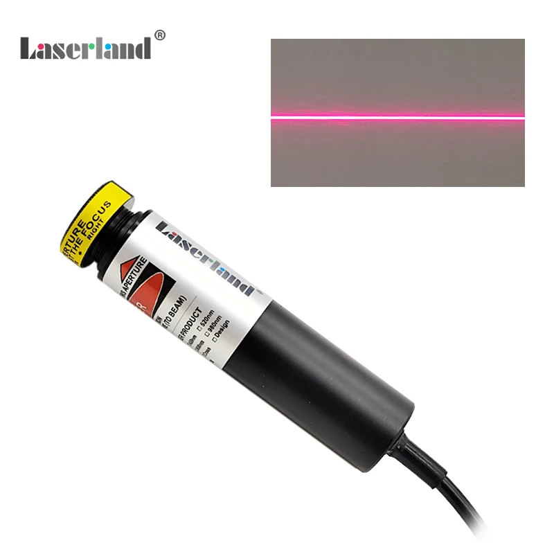 18mm Red Line Generator Laser Module Marker Focusable Locator for Woodworks Cutting Sawmill Alignment