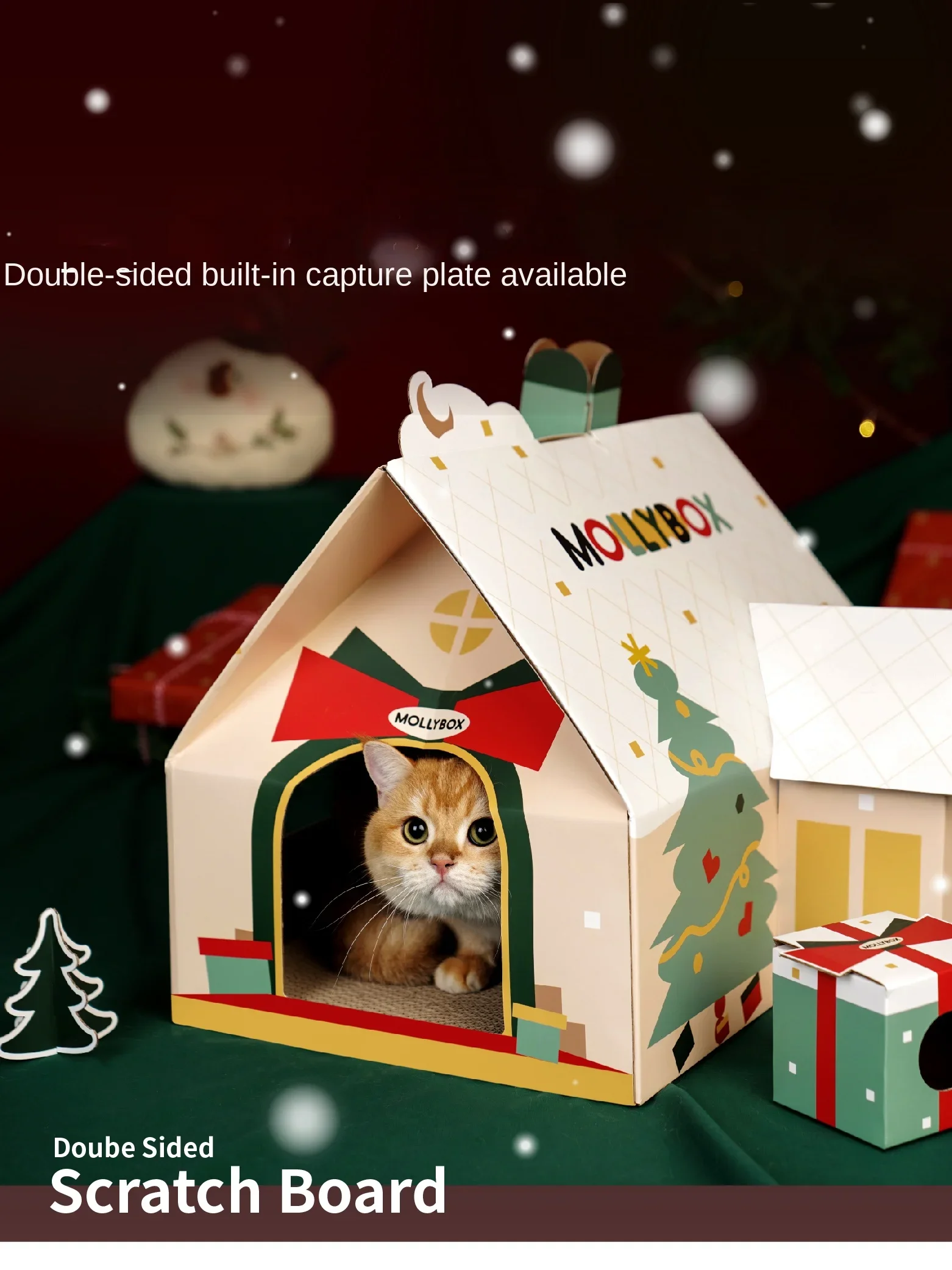 Magic Cat Box Christmas Cat Nest Four Seasons General  House Closed  Keep Warm in Winter online celebrity  House Cat Bed