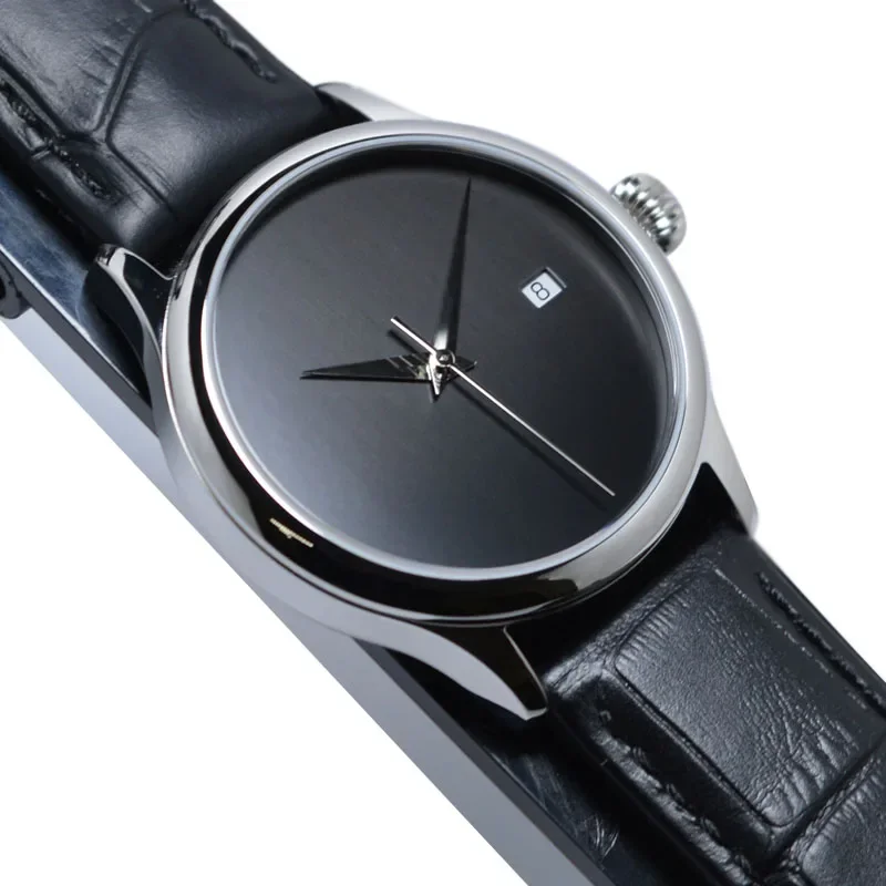 Top Men's Mechanical Watch Tianjin St2130 Mechanical Automatic Movement Watch Simple Dial Minimalist Business Men's Watch