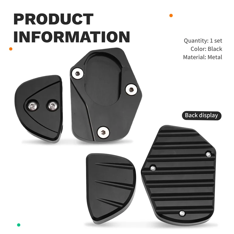 مسند للدراجة النارية مسند مسند مساعد لدواسة القدم يدعم ملحقات الدراجة النارية باللون الأسود #6