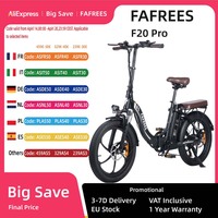 FAFREES F20 Pro Electric Bike 20 Inch Folding Frame 250W E-bike 7-Speed Gears With Removable 36V 18AH Lithium Battery Bicycle