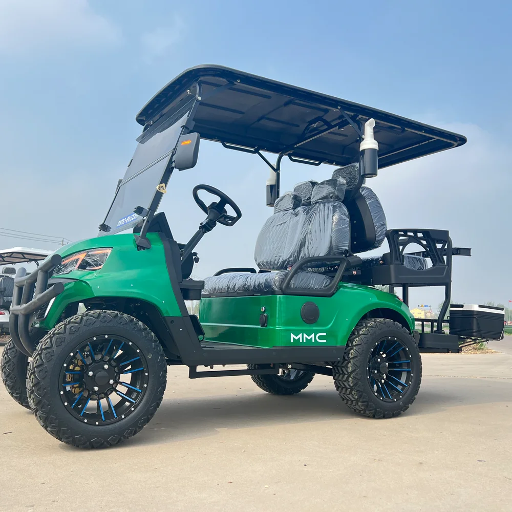 New Product Lithium Battery Golf Carts with Rear Under Seat Ice Bucket Golf Carts  4 Seater ElectricGolf Buggy