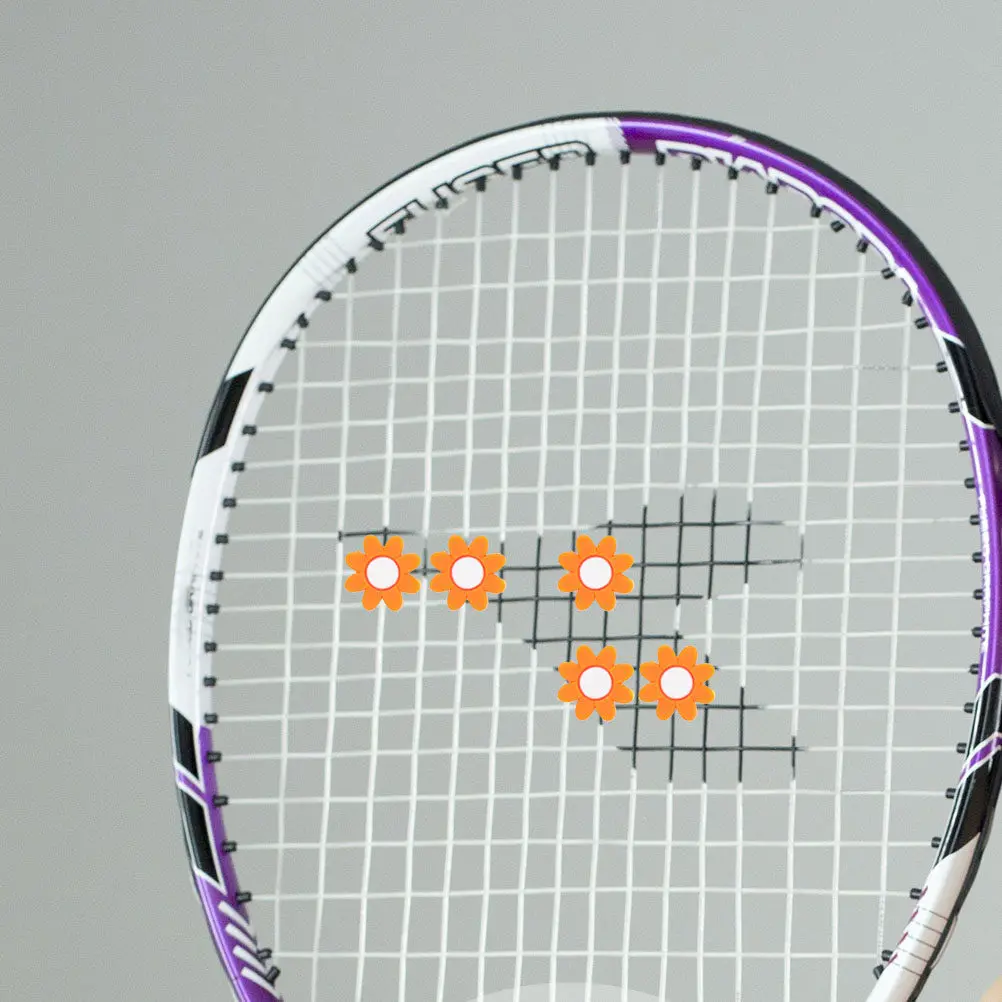 

5Pcs Premium Silicone Tennis Dampener Reduced Vibration Improved Stability Ideal for Training All Rackets