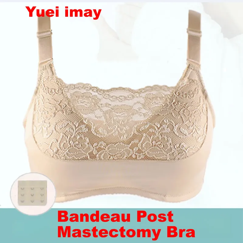 Yuei imay Women Everyday Bra for Mastectomy Silicone Breast Inserts bra with breast pockets DY25-101