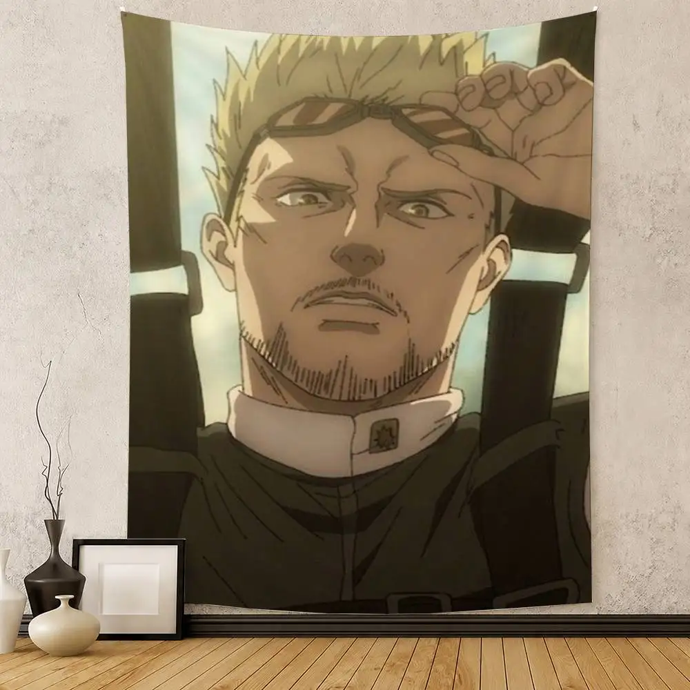 Attack on Titan Reiner Braun Flag Digital Printing Banner for Garage Wall Out Door Decoration