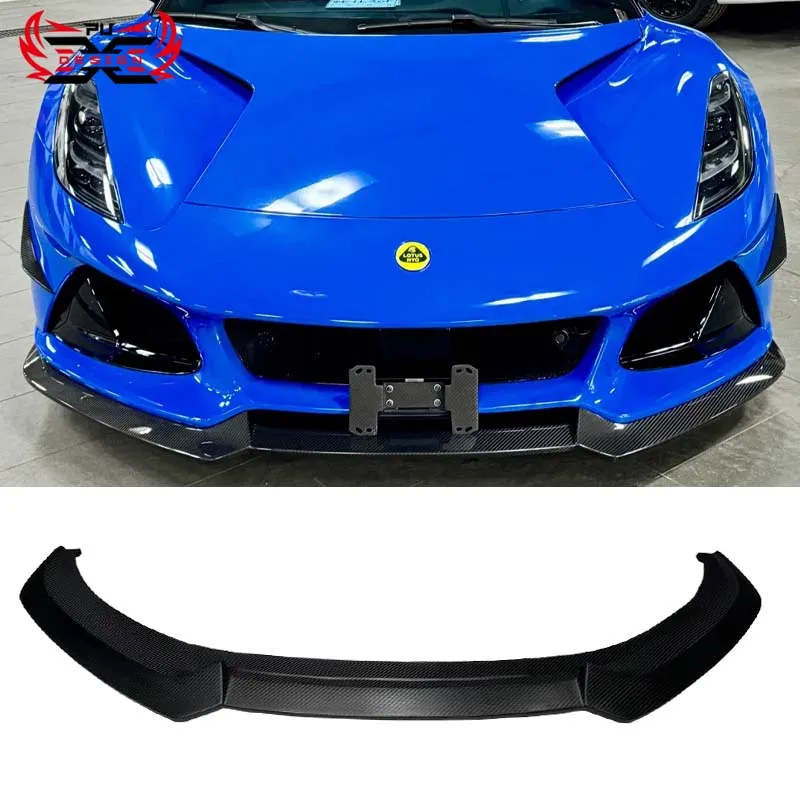 High Quality For Lotus Emira Front Bumper Lip Dry Carbon Fiber OD Style Car Body Kit