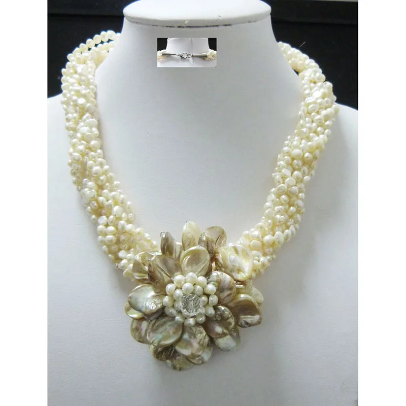 sweet ROMANTIC  100%   fresh water pearl necklace 20