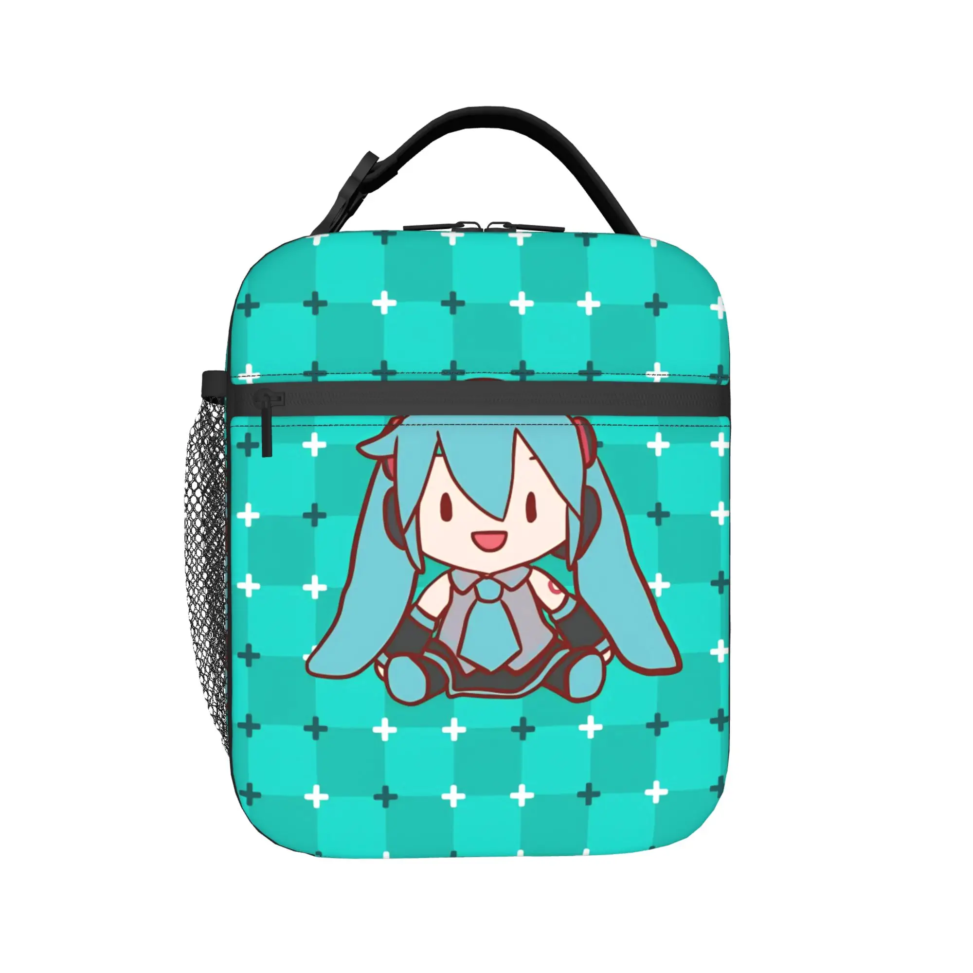 

Термоизолированная сумка для обедов Hatsune Miku Vocaloid Anime для путешествий, многоразовая сумка для еды, термоконтейнер для продуктов
