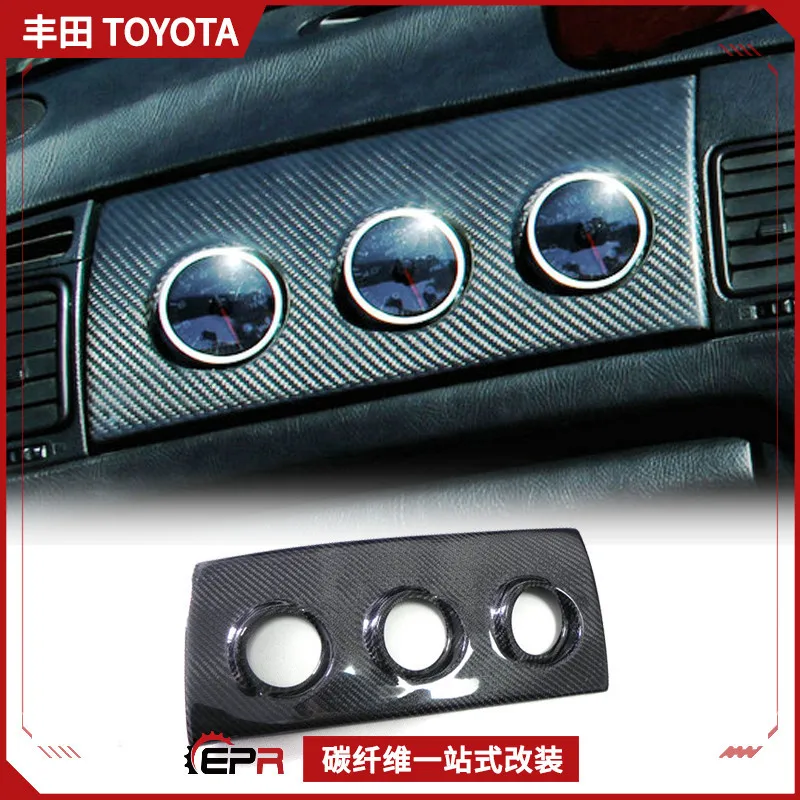 

Suitable for Toyota Supra MK4 Bull Demon King JZA8 0 carbon fiber three-hole instrument seat, the co-pilot is equipped with righ