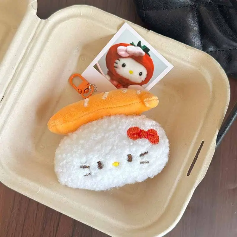 Urocze zawieszki Hello Kitty, pluszowe zabawki Kawaii Sanrio, słodkie breloczki z kreskówkowym kotem Kt, anime, prezenty urodzinowe dla uczniów, zabawki.