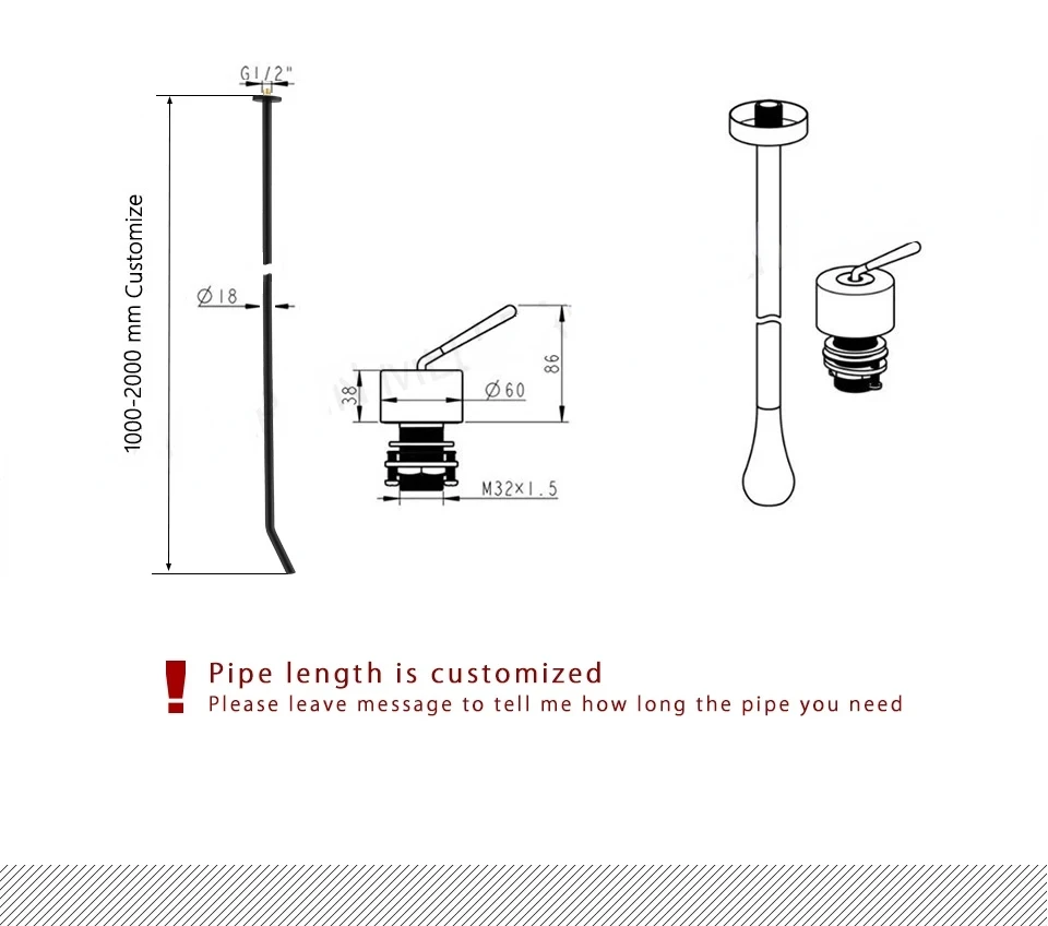 Ceiling Mount Bathroom Faucet For Basin , Sink & Bathtub Artistry Quality Hot & Cold Water Mixer Tap Black/Gun Gray