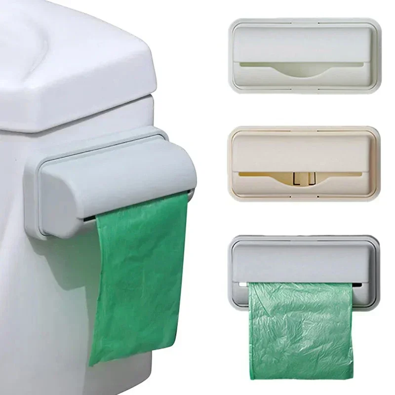 Storage Box Garbage Bag Dispenser for Kitchen Bathroom Wall Mounted Grocery Bag Holder Kitchen Plastic Bags Container