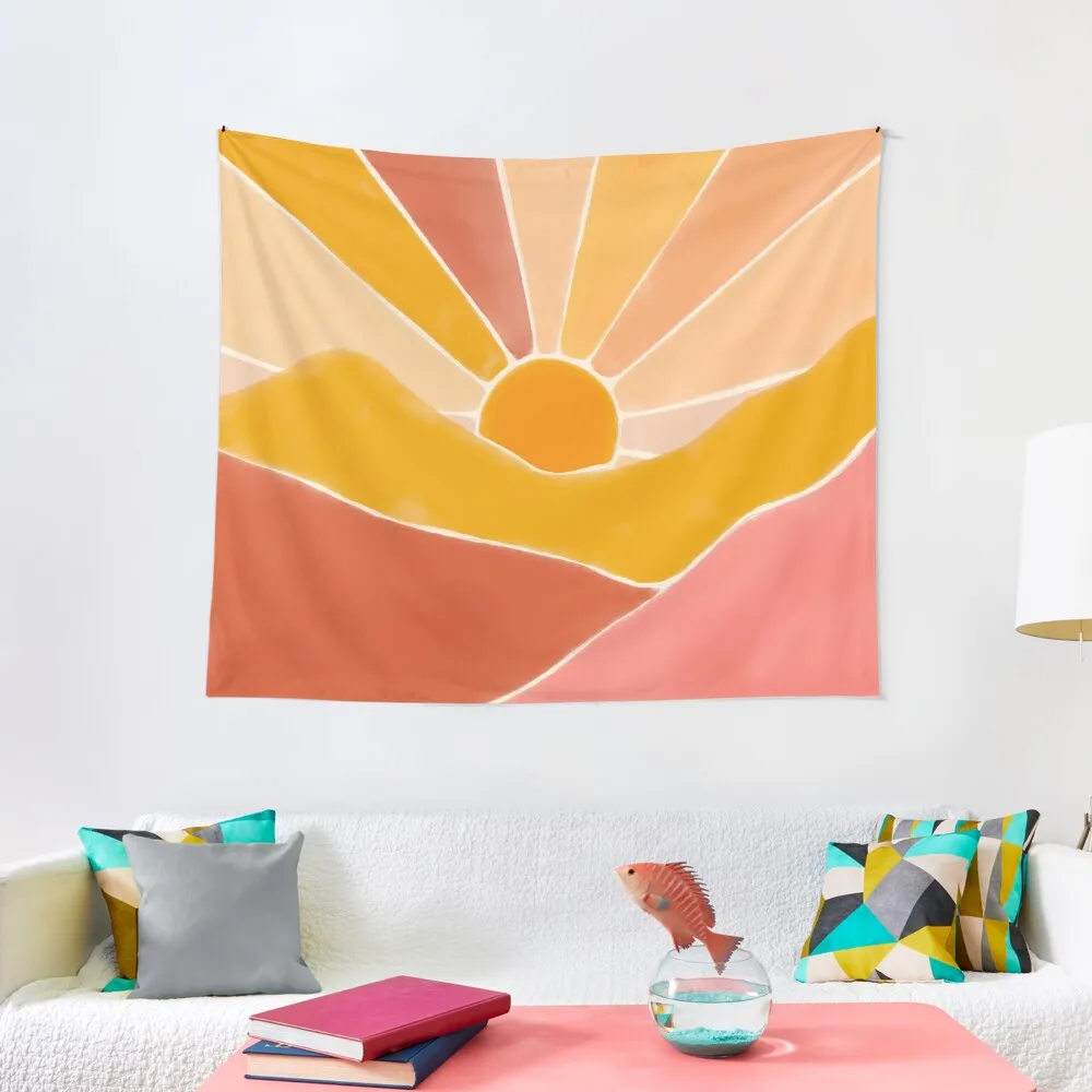 

Wonderful Sunset Boho Tapestry Nordic Home Decor Room Decorator Decoration For Bedroom Room Aesthetic Tapestry