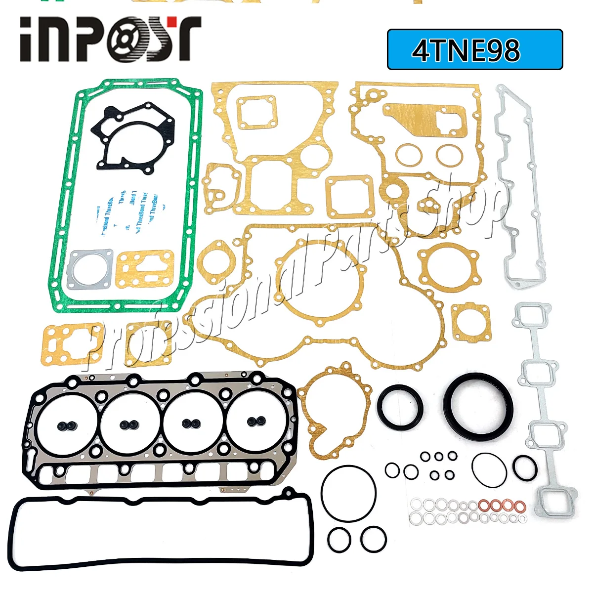 Nuevo juego completo de juntas 4TNE98 para motor Yanmar 4TNE98 4TNE98-DI 729903-92670